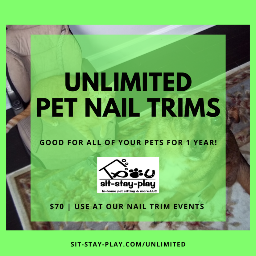 UNLIMITED Pet Nail Trims for a Year Thanks Coronavirus! Pet Sitting