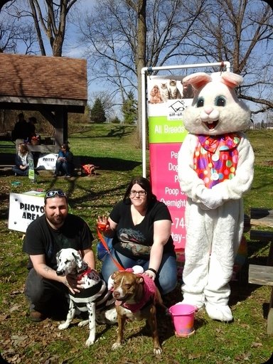 Muncie doggie Easter egg hunt